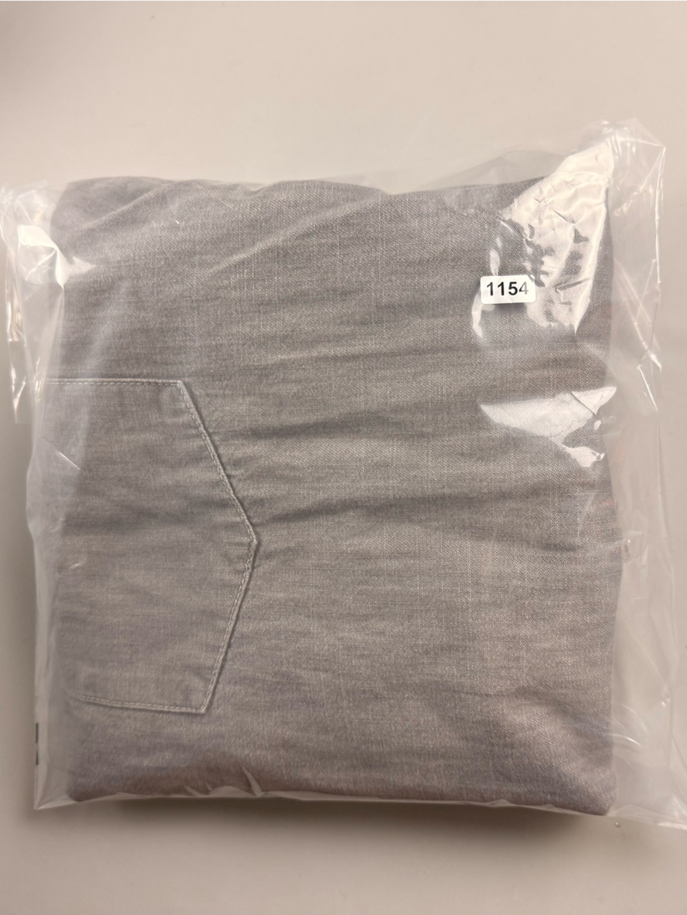 Gap 1969 Chambray Midi Swing Dress Gray Short Sleeve Pocket XL Minimalist - Picture 7 of 7